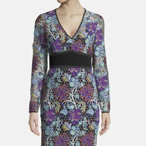 Diane Von Furstenberg Embroidered Dress Sz 4